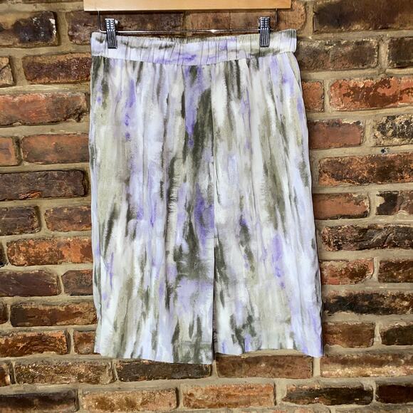 NWT Chico's Watermark Pull-On Printed Midi Skirt Women's size 0/4/Small - Picture 1 of 5